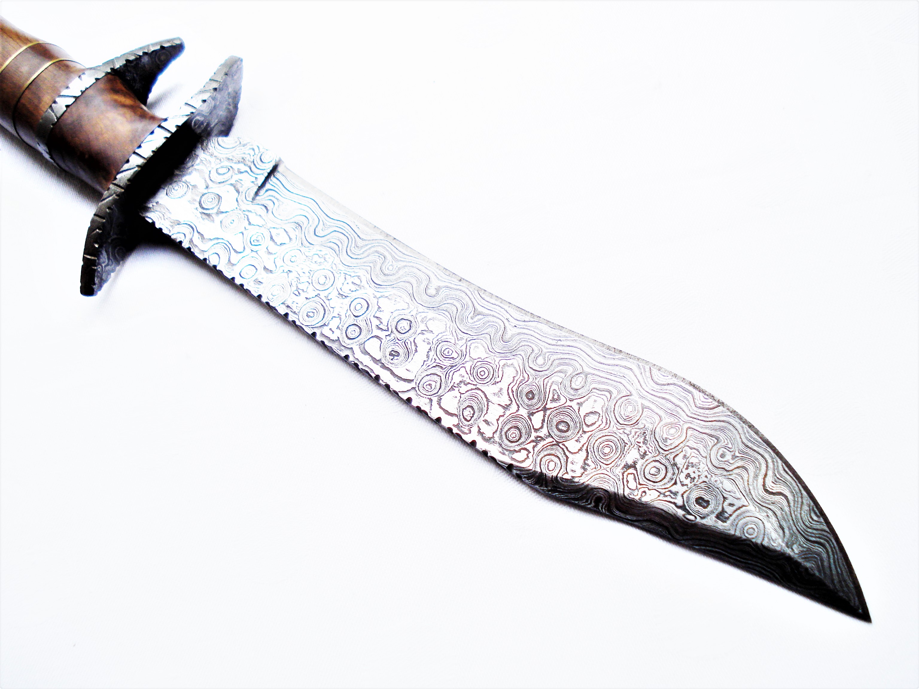 Damascus dagger hand made - Wild West Originals